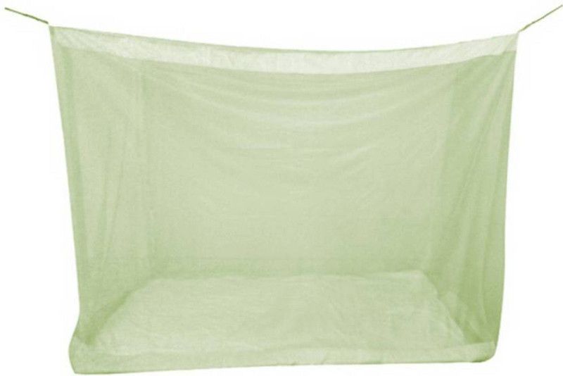 Radha Nylon Adults Washable Single Bed Mosquito Net Mosquito Net  (Green, Bed Box)