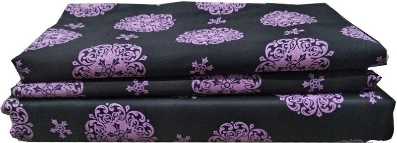 SBTCH 210 TC Cotton King Self Design Flat Bedsheet  (Pack of 1, Multicolor)