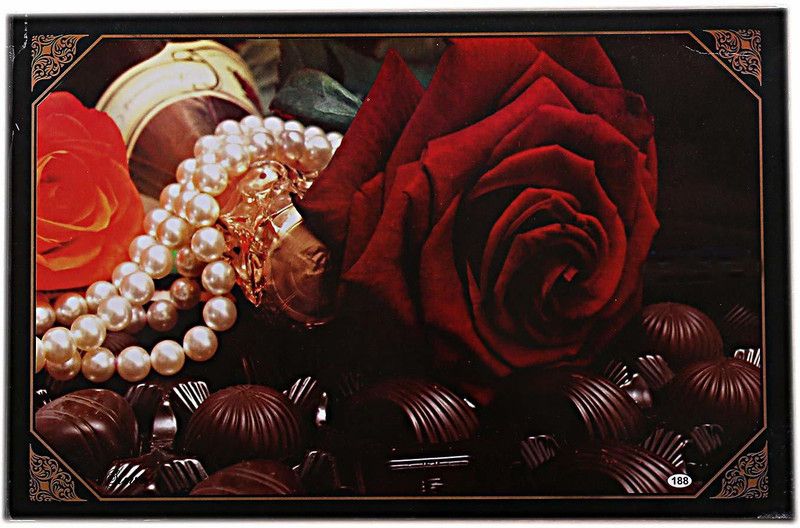 Rectangular Pack of 6 Table Placemat  (Red, Multicolor, PVC)