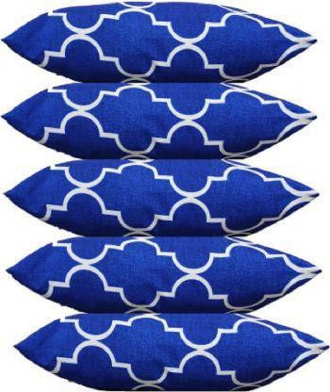 allfree Microfibre Abstract Sleeping Pillow Pack of 5  (Blue)