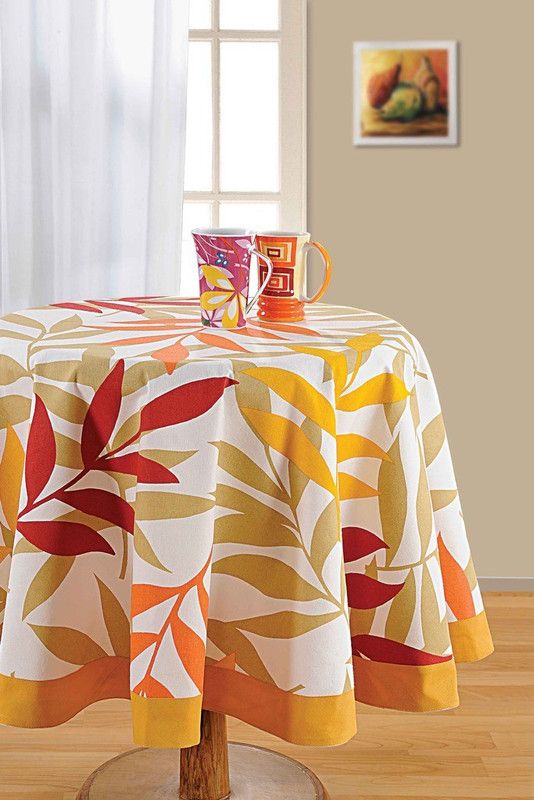 SWAYAM Printed 6 Seater Table Cover  (Multicolor, Cotton, Pack of 6)