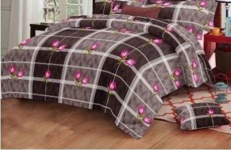 Sabsaphal 180 TC Cotton Double Floral Flat Bedsheet  (Pack of 1, Multicolor)