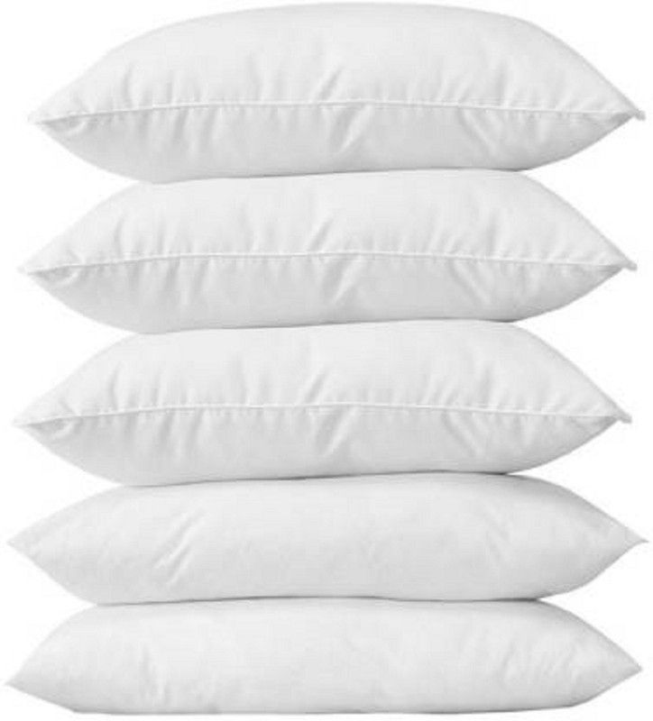 Foam Solid Sleeping Pillow Pack of 5  (White)