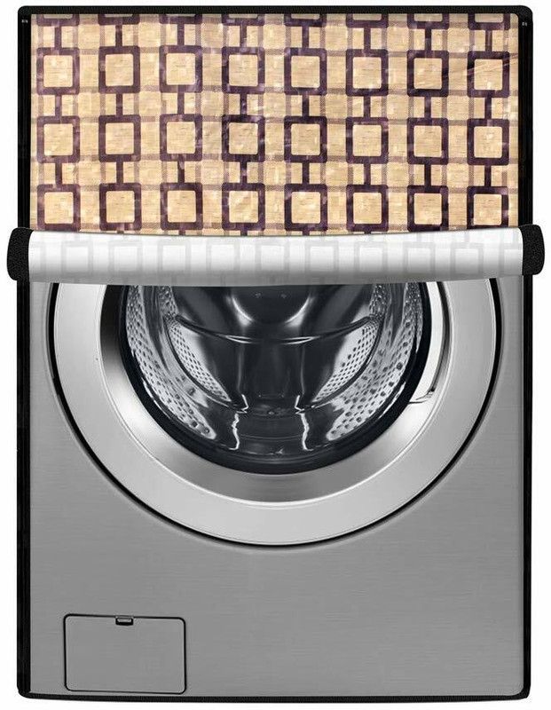 Furnifox Front Loading Washing Machine Cover  (Width: 66 cm, Cream)