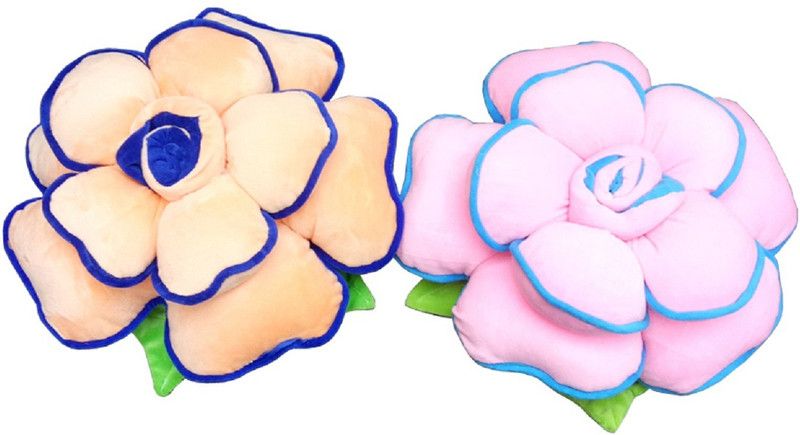 Babyjoys Cotton Solid Cushion Pack of 2  (Multicolor)