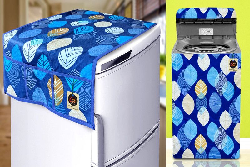 Comfort House Top Loading Washing Machine Cover  (Width: 58.42 cm, Blue)