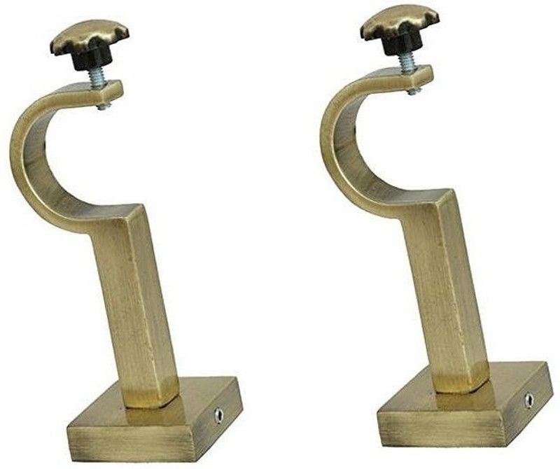 SHAKS TRADERS Gold Curtain Knobs Metal  (Pack of 2)