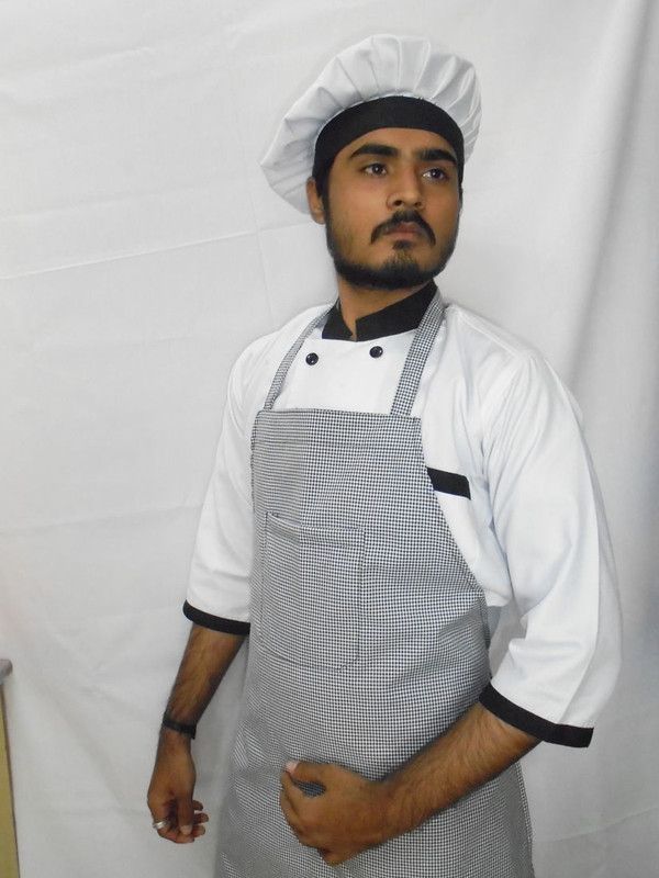 yogesh selection Cotton Home Use Apron - XXL  (White, Single Piece)