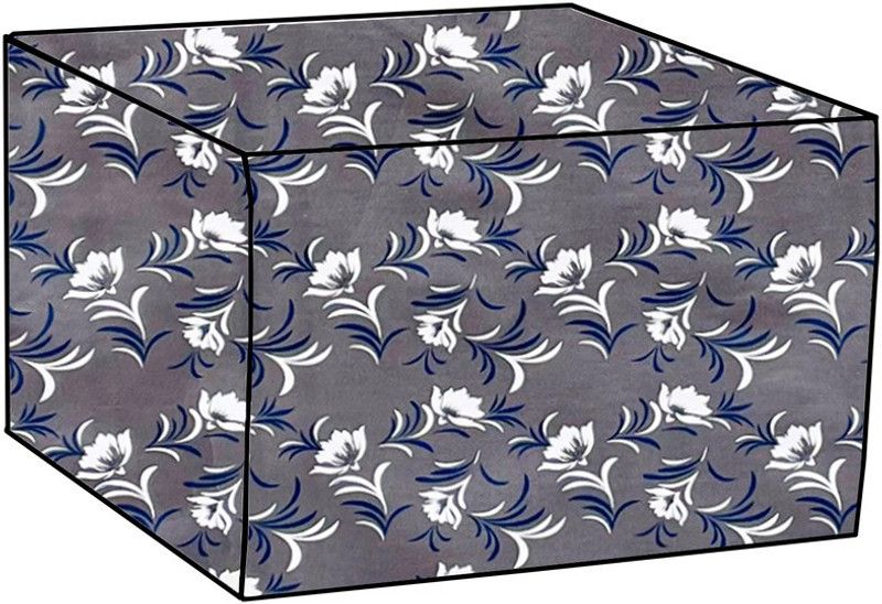 KVAR Air Conditioner Cover  (Width: 63.5 cm, Gray, Blue)