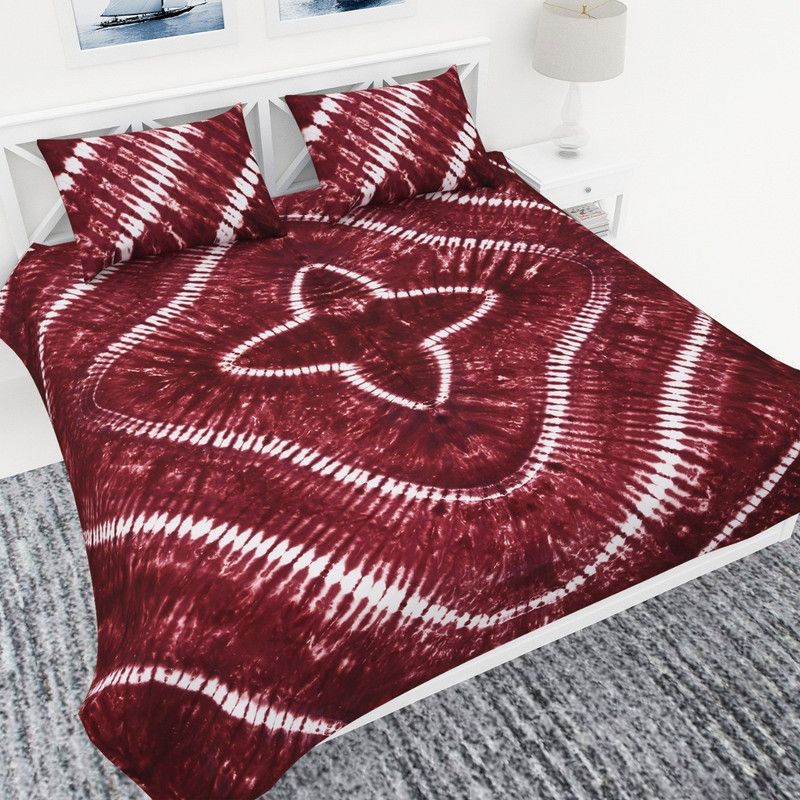 Akhil Collection 210 TC Cotton King Printed Flat Bedsheet  (Pack of 1, Maroon)