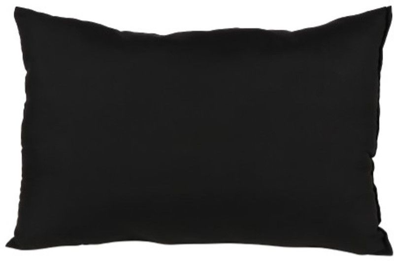 SAN & MAAHI Microfibre Solid Body Pillow Pack of 1  (Black)