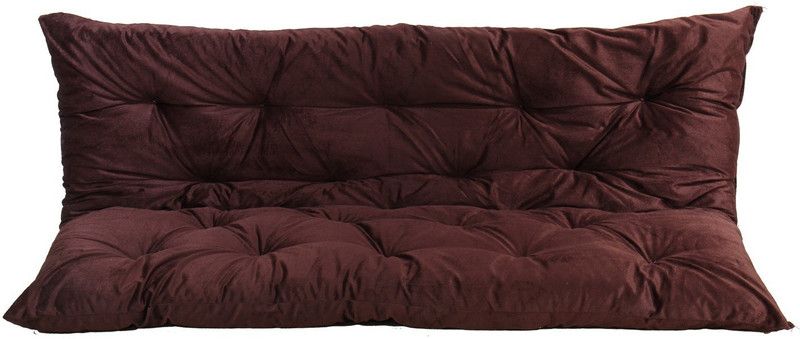 Faburaa Cotton Solid Floor Cushion Pack of 1  (Brown)