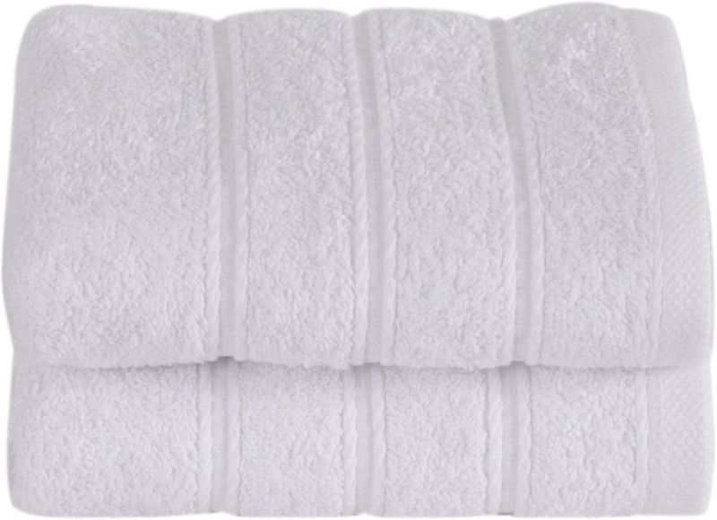 Maspar 2 Piece Cotton Bath Linen Set S  (White, Pack of 2)