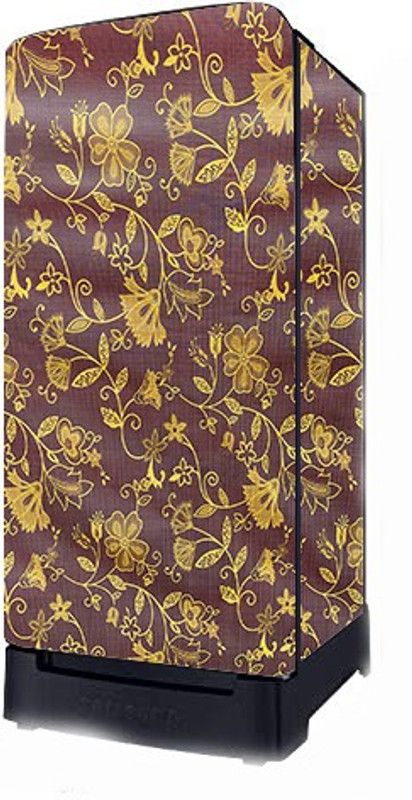 Delideal Refrigerator Cover  (Width: 53 cm, Brown)