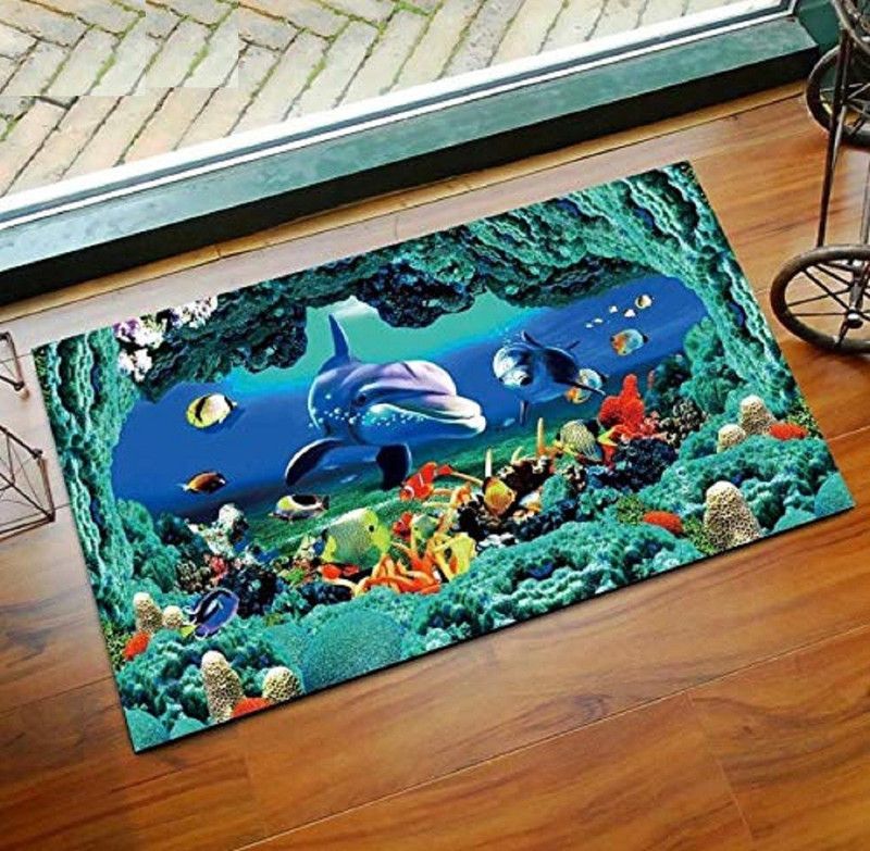Shree Sai Collections Polyester Door Mat  (Multicolor 1, Medium)