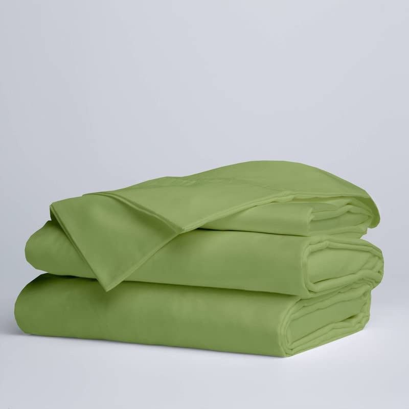 Bhumi Impex 180 TC Microfiber Queen Solid Flat Bedsheet  (Pack of 1, Sage)