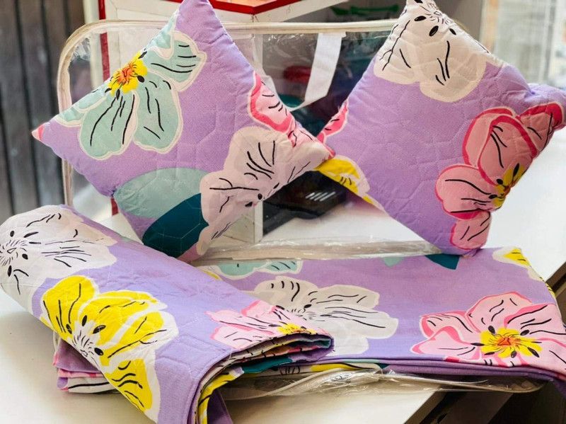 Polycotton Bedding Set  (Purple)