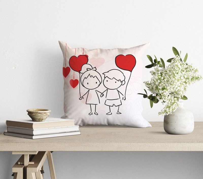 ARCTURUS Microfibre Toons & Characters Cushion Pack of 1  (Multicolor)