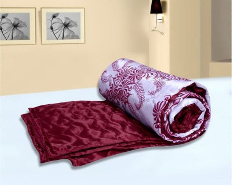 Urban Style Floral Double Quilt for Heavy Winter  (Microfiber, Multicolor)