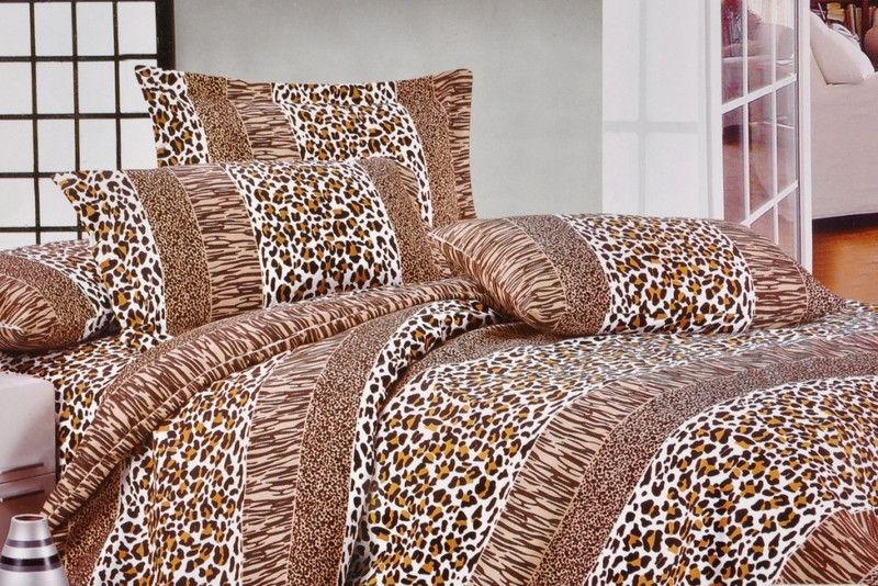 Valtellina Polyester Double Abstract Flat Bedsheet  (Pack of 1, Brown)
