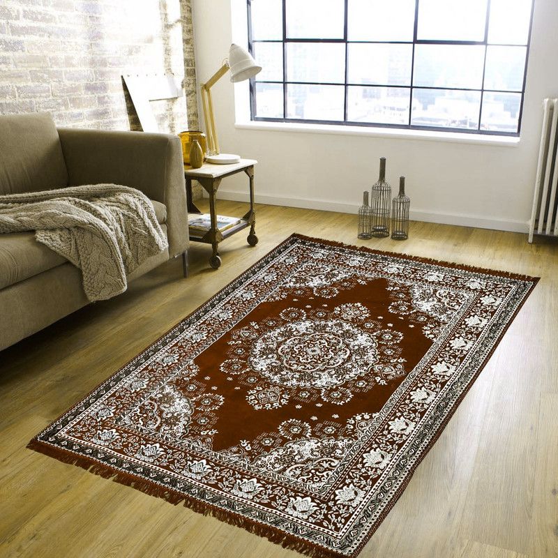 Zesture Multicolor Chenille Carpet  (138 cm, X 213 cm, Rectangle)