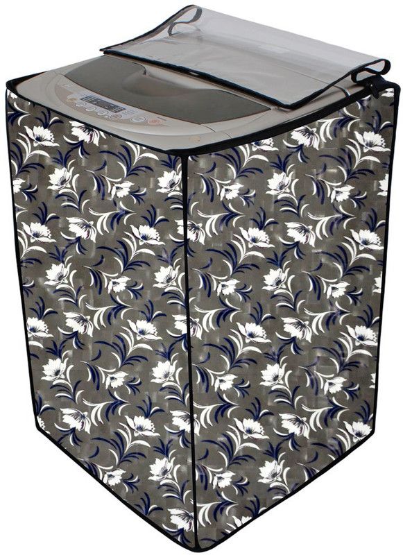 AAVYA UNIQUE FASHION Top Loading Washing Machine Cover  (Width: 60.105 cm, Grey,White)