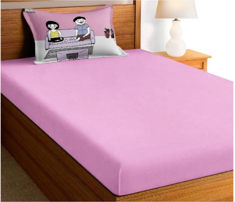 VARLEE 180 TC Microfiber Single Solid Flat Bedsheet  (Pack of 1, Green)