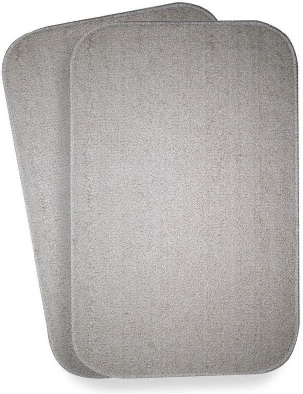 Vendola Microfiber Floor Mat  (Beige, Medium, Pack of 2)