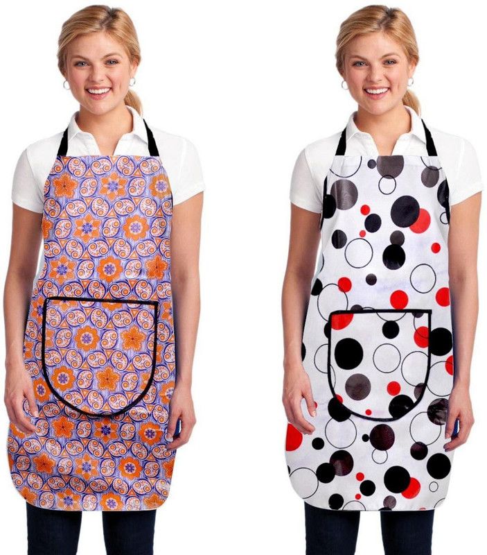 PVC Grooming Apron - Free Size  (Multicolor, Pack of 2)