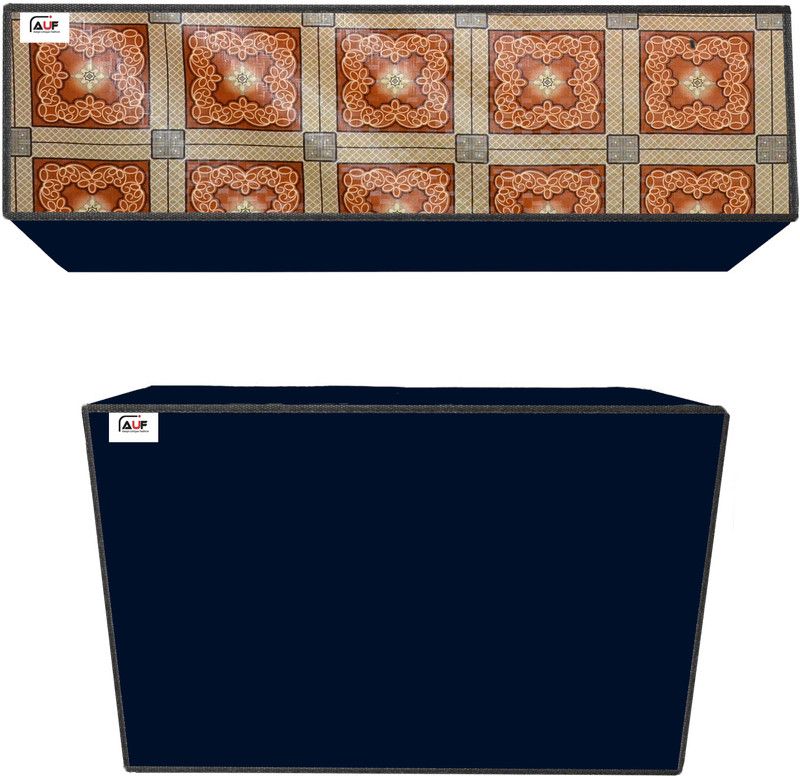 AAVYA UNIQUE FASHION Air Conditioner Cover  (Width: 91 cm, Red,White)
