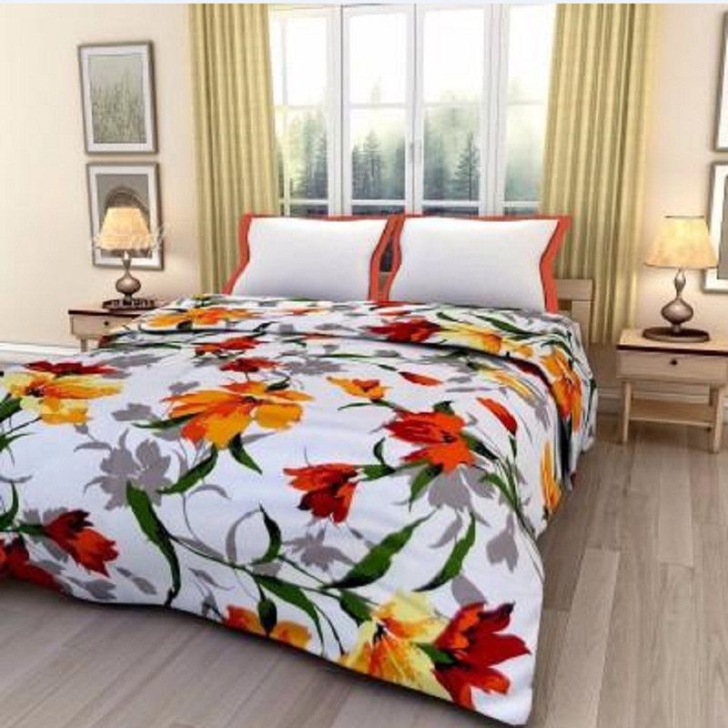 AVfashion india Floral Double AC Blanket for AC Room  (Poly Cotton, Multicolor)