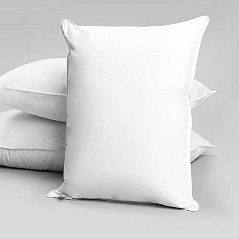 Cotton Sleeping Pillow Polyester Fibre Solid Sleeping Pillow Pack of 3  (White)