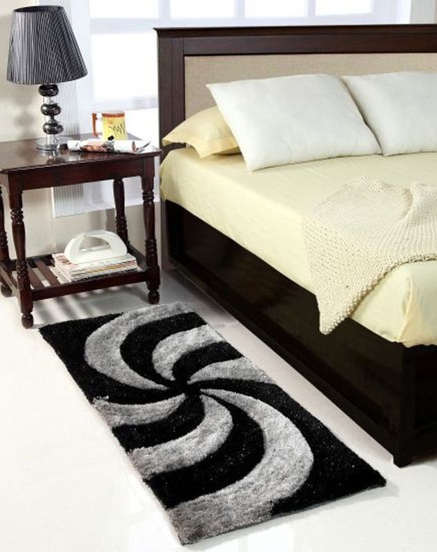 ROYAL TREND Polyester Floor Mat  (Black, Free)
