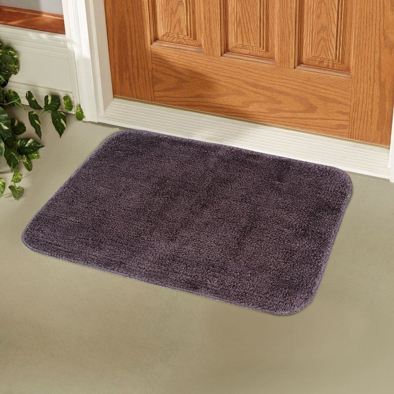 Flipkart SmartBuy Microfiber Bath Mat  (Grey, Free)