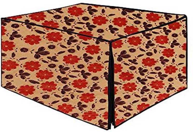 KingMatters Microwave Oven Cover  (Width: 23 cm, Yellow, Red)