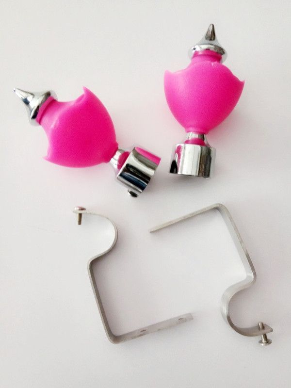 chaitanya Pink Rod Rail Bracket Metal