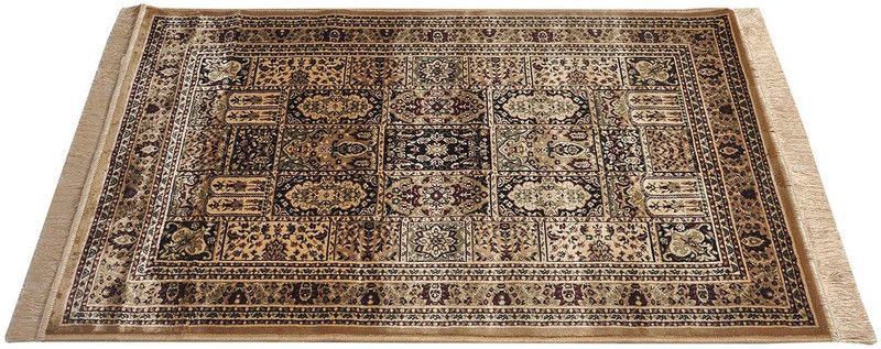 Gem Carpets Gold Silk Area Rug  (121.92 cm, X 182.88 cm, Rectangle)
