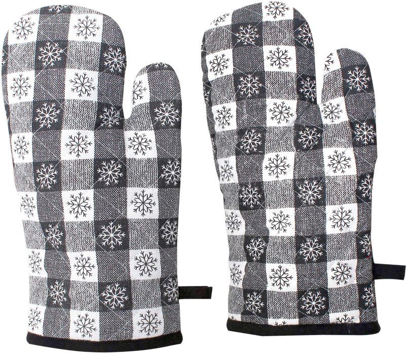 COTTON CANDY Black, White Cotton Kitchen Linen Set  (Pack of 2)