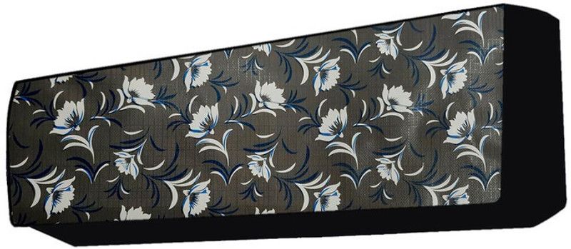 Fabrious Air Conditioner Cover  (Width: 81 cm, Grey, White)