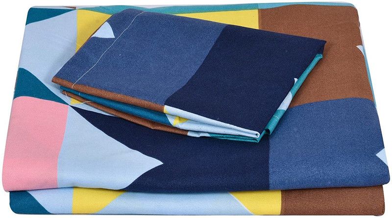 144 TC Microfiber Single Floral Bedsheet  (Pack of 1, Multicolor)