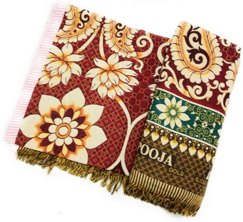 Cotton colors Motifs Double Top Sheet for AC Room  (Cotton, Multicolor15)