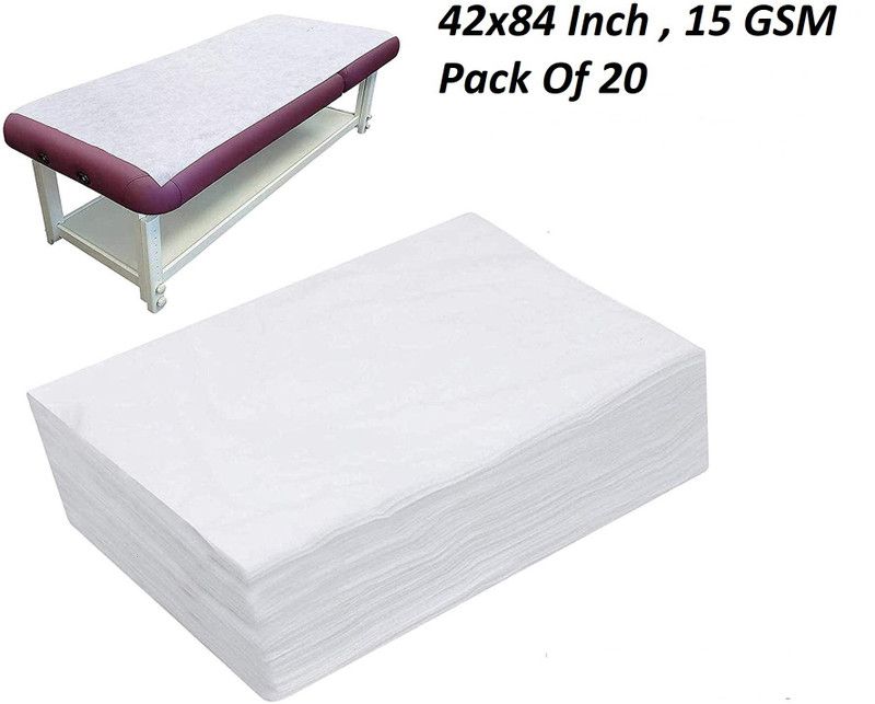CSN 100 TC Microfiber King Solid Flat Bedsheet  (Pack of 1, White)