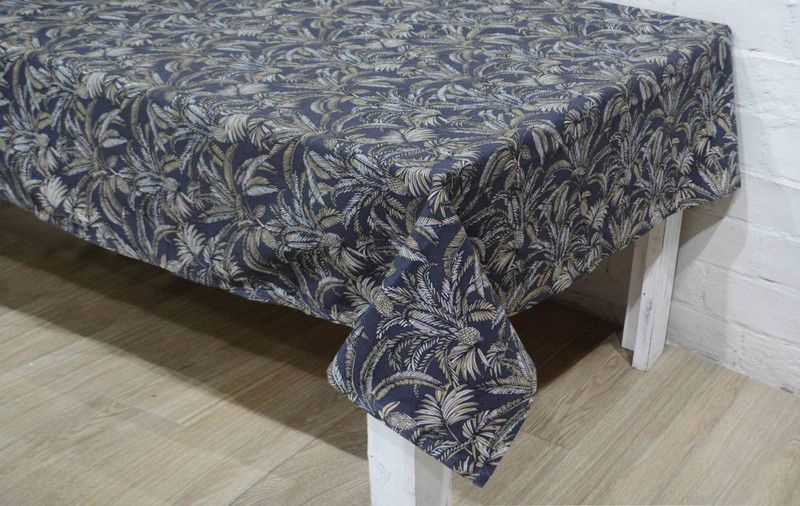 R Home Printed 8 Seater Table Cover  (Multicolor, Cotton)