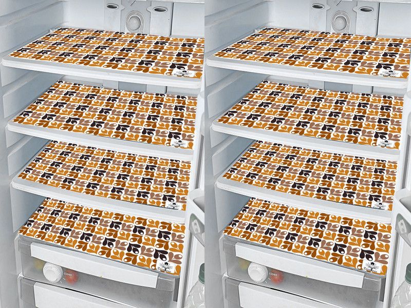 DECOTREE Fridge Mat  (Width: 30 cm, Yellow)