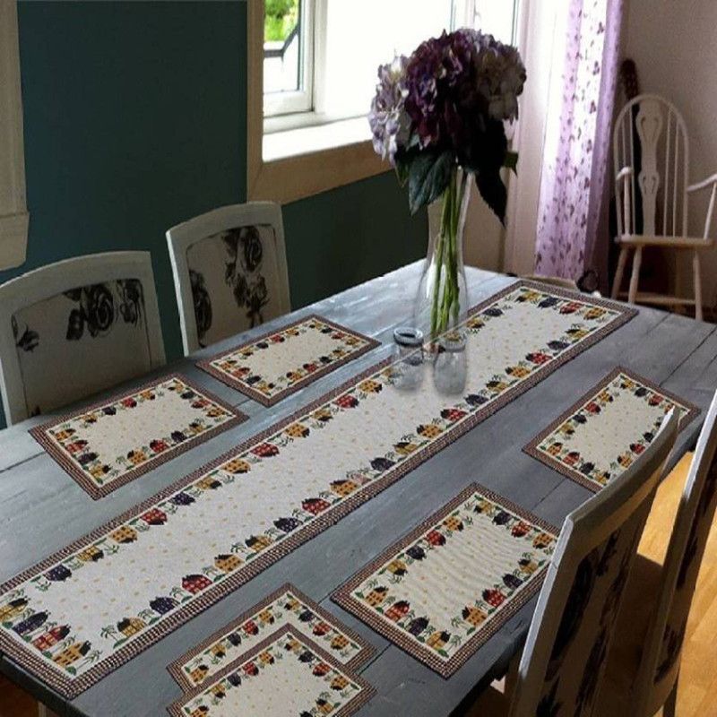 Galaxy Home Decor Multicolor 45 cm Table Runner  (Jacquard)