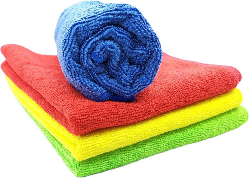 Trosskart Microfiber Cloth (Pack of 4 Pcs.) Multicolor Cloth Napkins  (4 Sheets)