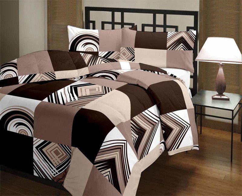 kush enterprises Checkered Single AC Blanket for AC Room  (Microfiber, Brown)