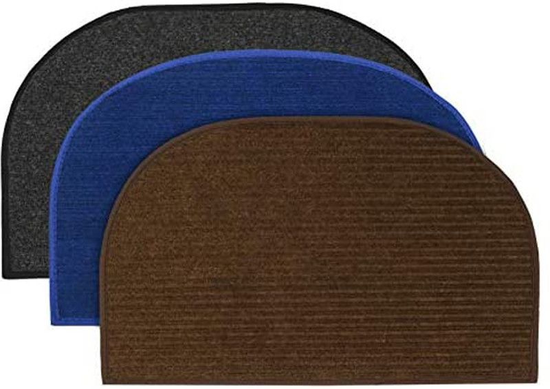 KUBER INDUSTRIES Microfiber Door Mat  (Grey, Blue, Brown, Medium, Pack of 3)