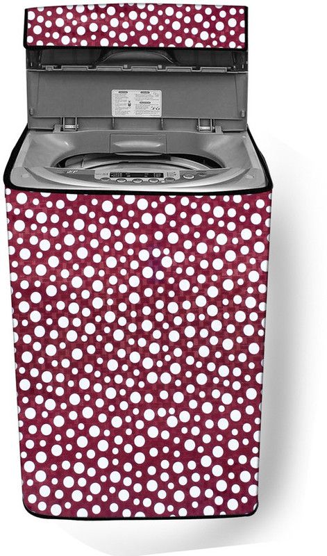 Stylista Top Loading Washing Machine Cover  (Width: 86 cm, Purple, White)