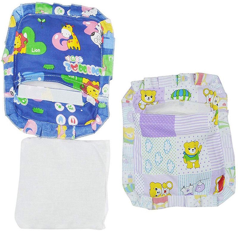 Sharma Clothing Cotton Toons & Characters Sleeping Pillow Pack of 1  (Blue And Purple)